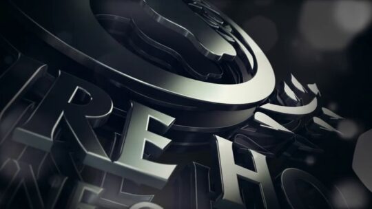 3D Metal Shine Logo Reveal – Premium Intro – E168