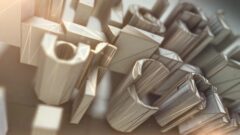 Architectural Gold Concrete Logo – Modern Structural Intro – E422