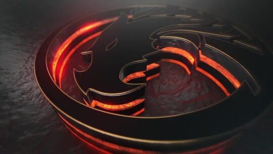 Black & Fire Epic Logo Reveal – Dark Cinematic Flame – E427