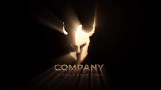 Dark Gold Cinematic Logo Reveal – Luxury Metallic Intro – E396