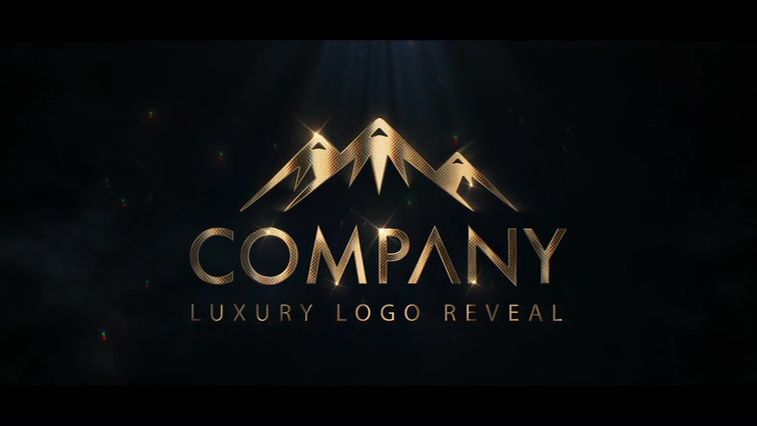 Gold Logo E284 3 Golden Shine Logo Animation – Luxury 3D Intro – E284