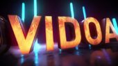 Golden Neon Logo Intro – E498