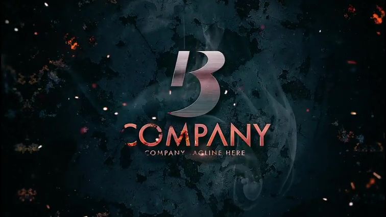 Flame Logo E551 3 Cinematic Fire & Smoke Logo Reveal – Epic Burning Intro – E551
